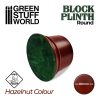 Round Block Plinth 8cm - Hazelnut 2