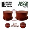 Round Block Plinth 8cm - Hazelnut 3
