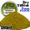 Static Grass Flock - Dry Yellow 3 mm - 280 ml 1