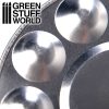 Round Aluminium Mixing Palette 10 Wells 2