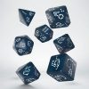 Shimmering Llama Dice Set (Glittering Dark Blue & White) 2