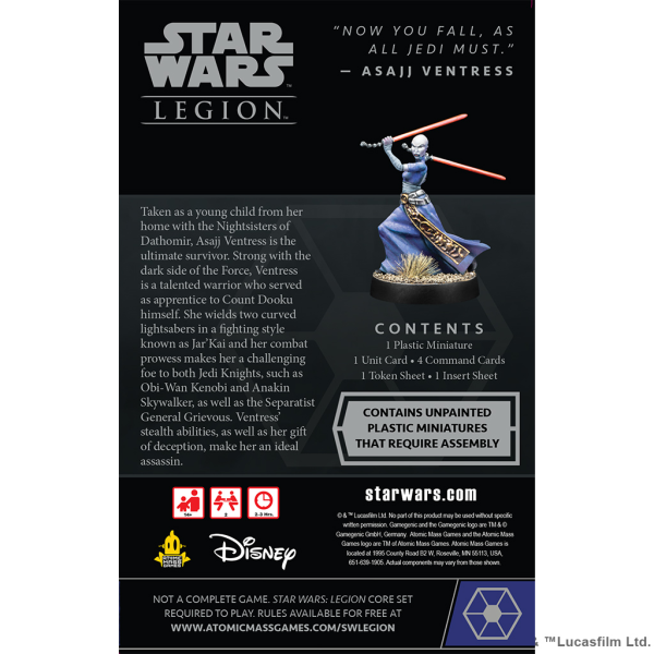 Star Wars Legion: Asajj Ventress Operative Expansion 2