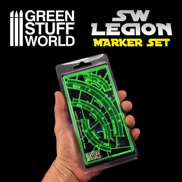 Star Wars Legion: GREEN FLUOR Line of Fire Markers 2