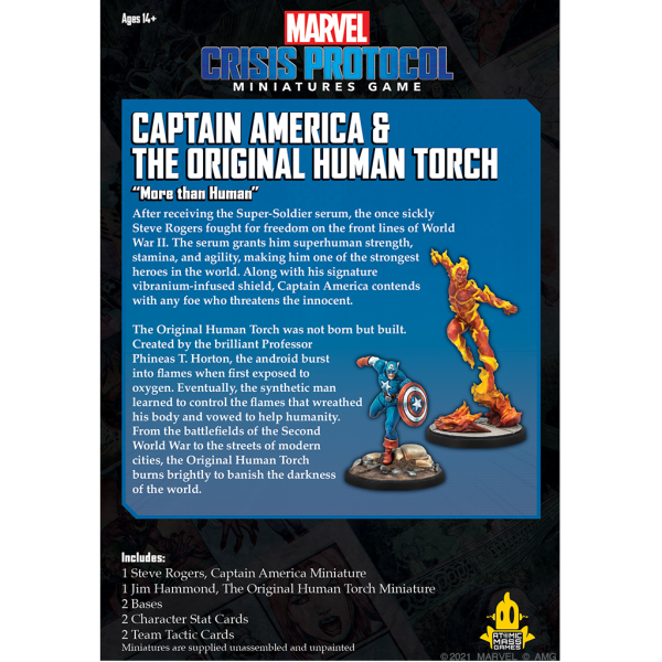 Marvel Crisis Protocol: Captain America & The Original Human Torch 4