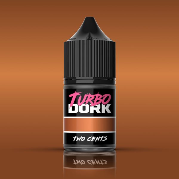 Turbo Dork: Two Cents Metallic Acrylic Paint 22ml Bottle 1