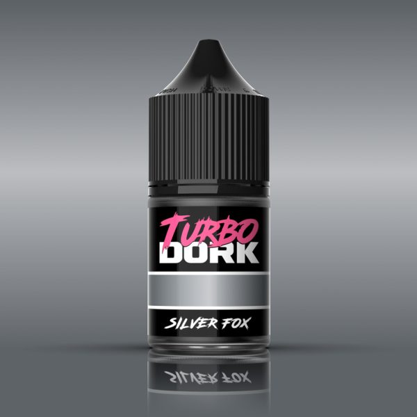 Turbo Dork: Silver Fox Metallic Acrylic Paint 22ml Bottle 1