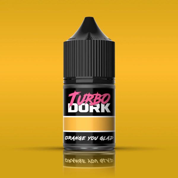 Turbo Dork: Orange You Glad Metallic Acrylic Paint 22ml Bottle 1