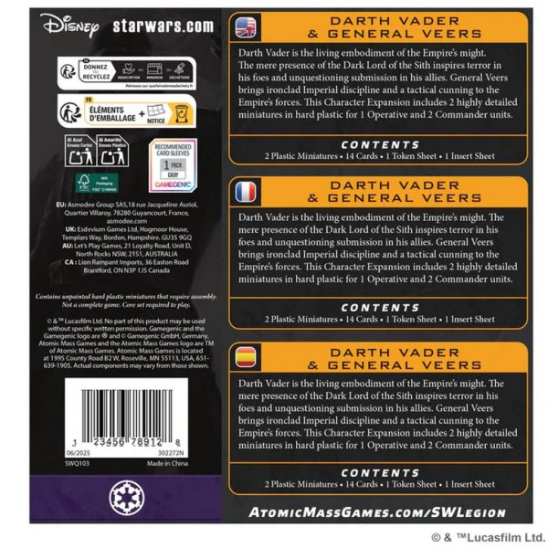 Star Wars: Legion - Darth Vader & General Veers Character Expansion 2