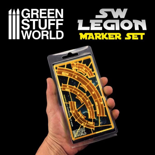 Star Wars Legion: ORANGE FLUOR Line of Fire Markers 3