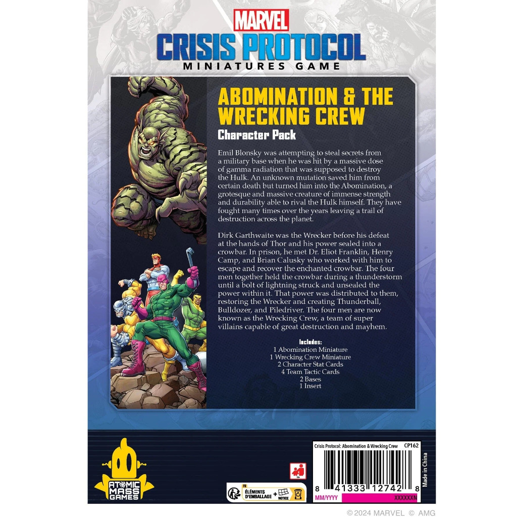 Marvel Crisis Protocol: Abomination & Wrecking Crew 4