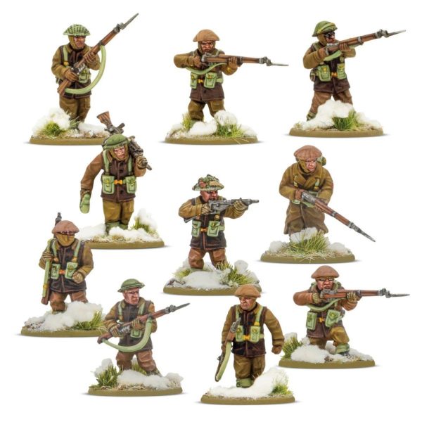 Bolt Action British & Canadian Infantry (Winter) Platoon 1