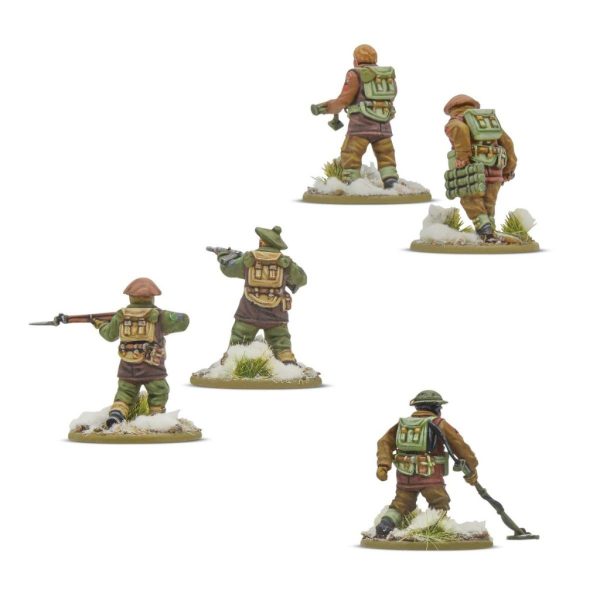 Bolt Action British & Canadian Infantry (Winter) Platoon 4