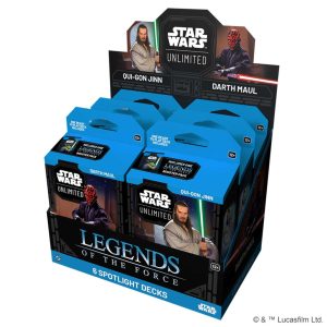 Star Wars: Unlimited - Legends of the Force Spotlight Deck - Darth Maul & Qui Gon Jinn Display (6) 1