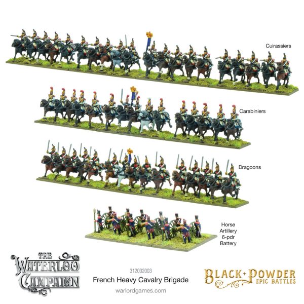 Black Powder Epic Battles: Waterloo - French Heavy Cavalry Brigade 2