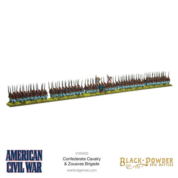 Black Powder Epic Battles: American Civil War Confederate Cavalry & Zouaves Brigade 3