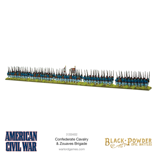 Black Powder Epic Battles: American Civil War Confederate Cavalry & Zouaves Brigade 4