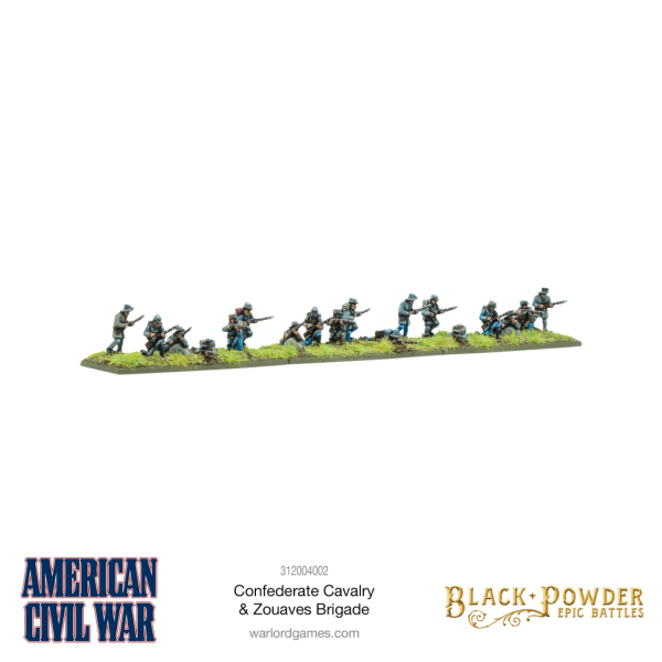 Black Powder Epic Battles: American Civil War Confederate Cavalry & Zouaves Brigade 9