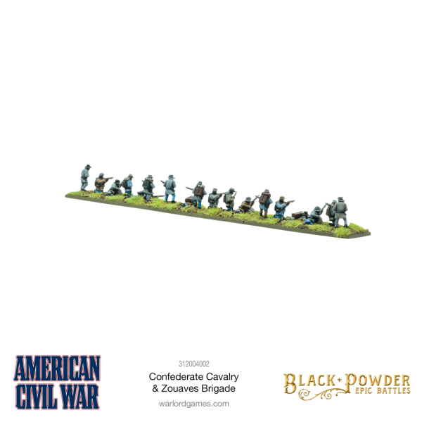 Black Powder Epic Battles: American Civil War Confederate Cavalry & Zouaves Brigade 10