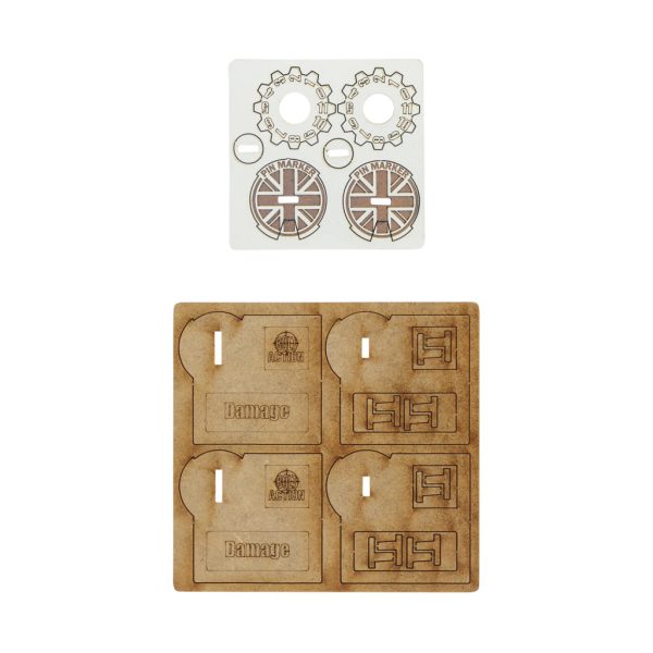 Bolt Action MDF Vehicle Pin Markers - Great Britain 2