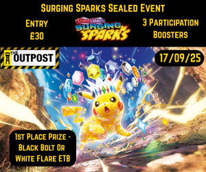 Ticket: Pokemon Surging Sparks Sealed Event 1