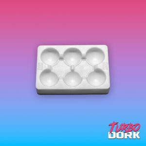 Turbo Dork: Small White Non-Stick Silicone Dry Palette 1