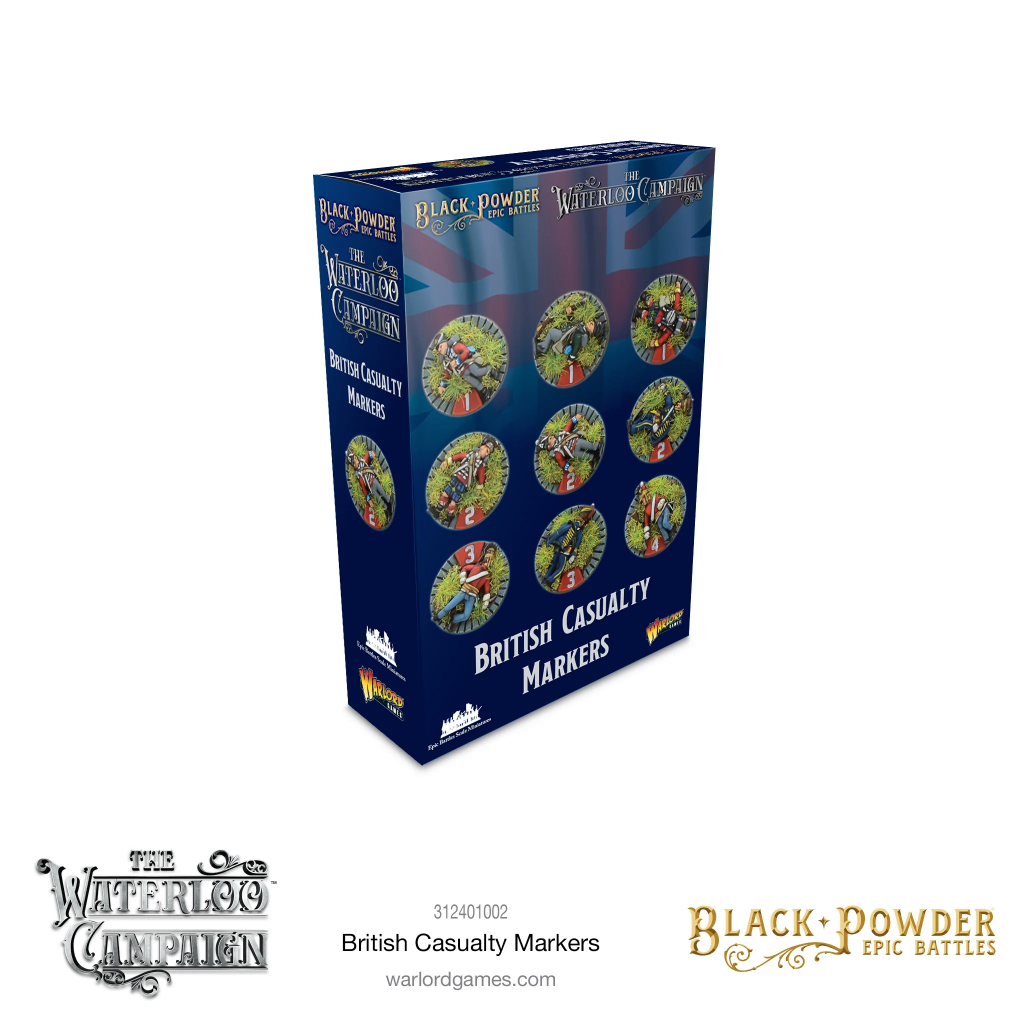 Epic Black Powder - Waterloo British casualty markers 1