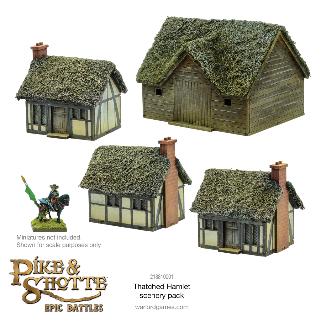 Epic Pike & Shotte - Thatched Hamlet Scenery Pack 1
