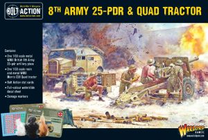 British 8th Army 25-pdr Light Artillery, Quad tractor & Limber 1