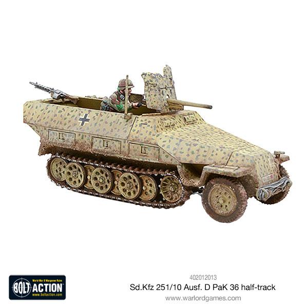 German Sd.Kfz 251/10 Ausf D Half Track (Pak 36 Plastic) 1