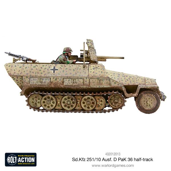 German Sd.Kfz 251/10 Ausf D Half Track (Pak 36 Plastic) 2