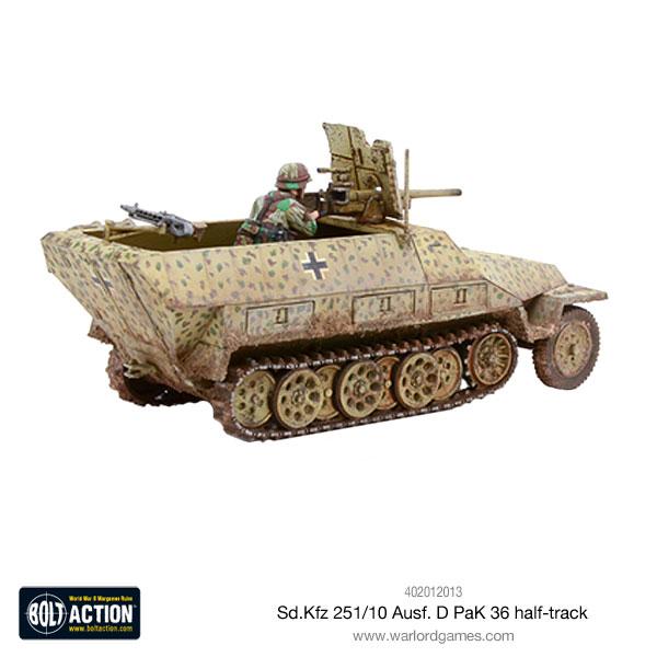 German Sd.Kfz 251/10 Ausf D Half Track (Pak 36 Plastic) 3