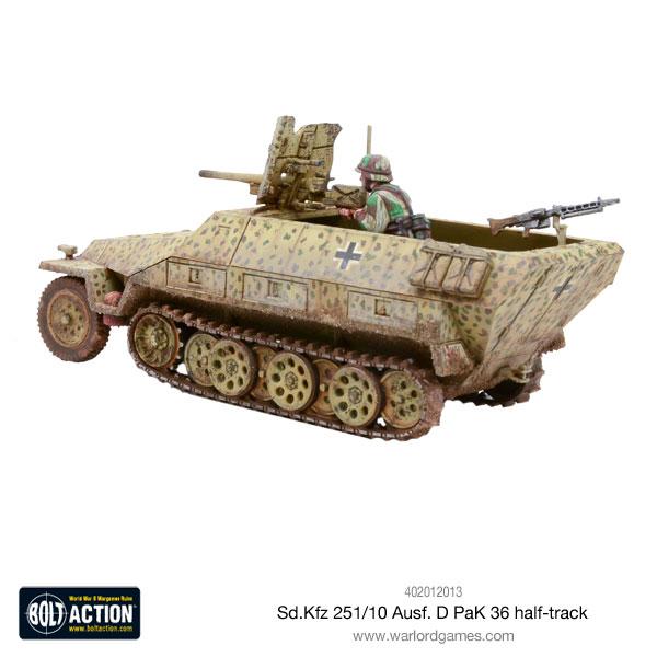 German Sd.Kfz 251/10 Ausf D Half Track (Pak 36 Plastic) 4