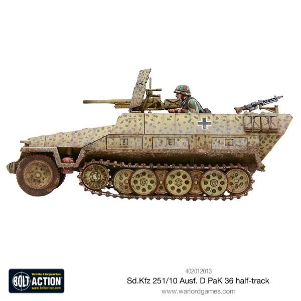 German Sd.Kfz 251/10 Ausf D Half Track (Pak 36 Plastic) 5