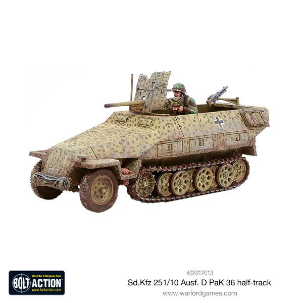 German Sd.Kfz 251/10 Ausf D Half Track (Pak 36 Plastic) 6
