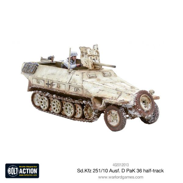 German Sd.Kfz 251/10 Ausf D Half Track (Pak 36 Plastic) 7