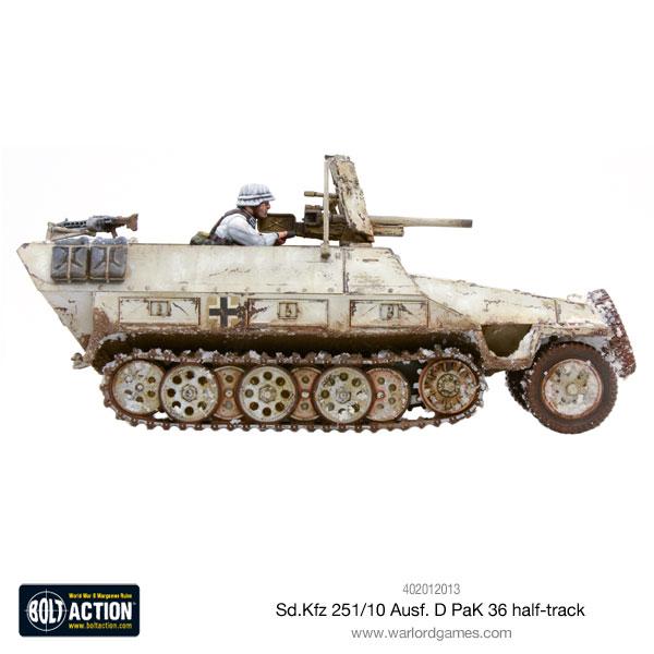 German Sd.Kfz 251/10 Ausf D Half Track (Pak 36 Plastic) 8