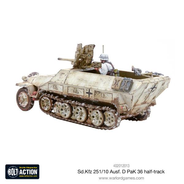 German Sd.Kfz 251/10 Ausf D Half Track (Pak 36 Plastic) 10