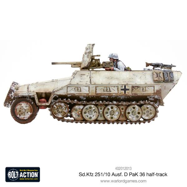 German Sd.Kfz 251/10 Ausf D Half Track (Pak 36 Plastic) 11