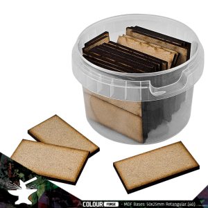 MDF Bases - 50x25mm Rectangular (35) 1