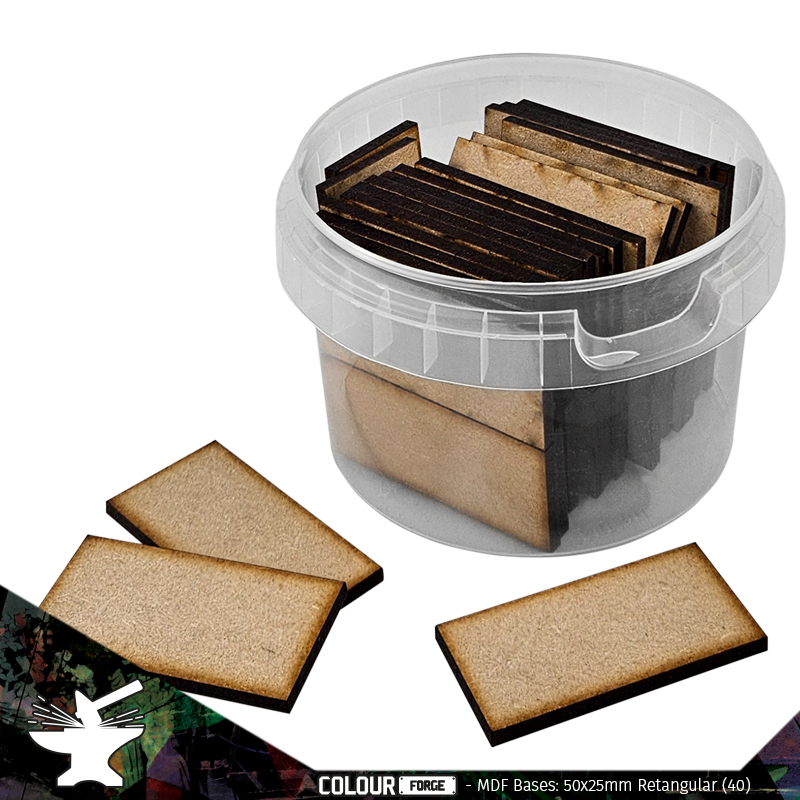 MDF Bases - 50x25mm Rectangular (35) 1