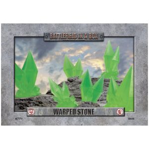 Warped Stone - Green - (x6) - 30mm 1
