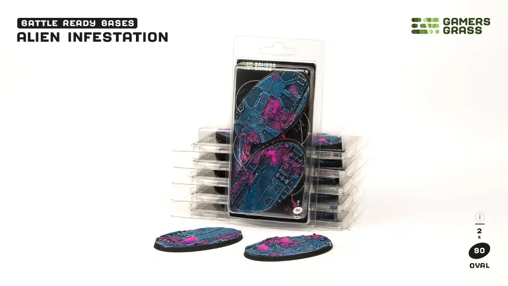 Battle Ready: Alien Infestation Oval 90mm (x2) 4