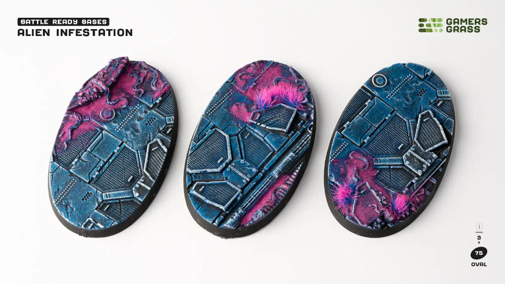 Battle Ready: Alien Infestation Oval 75mm (x3) 1