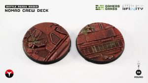 Battle Ready: Nomad Crew Deck Bases, Round 55mm (x2) 1