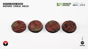 Battle Ready: Nomad Crew Deck Bases, Round 40mm (x4) 1