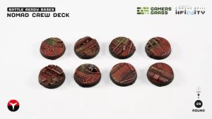 Battle Ready: Nomad Crew Deck Bases, Round 25mm (x8) 1