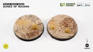 Battle Ready: Dunes of Bourak Bases, Round 55mm (x2) 1