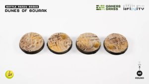 Battle Ready: Dunes of Bourak Bases, Round 40mm (x4) 1