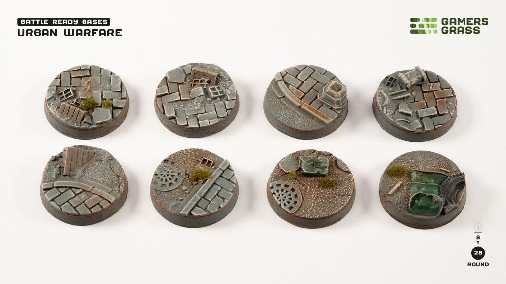 Battle Ready: Urban Warfare Bases Round 28mm (x8) 1