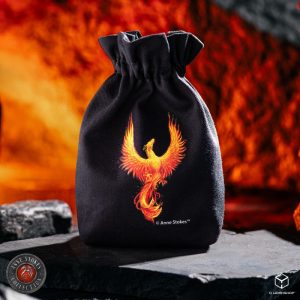 Anne Stokes Dice Pouch: Phoenix 1